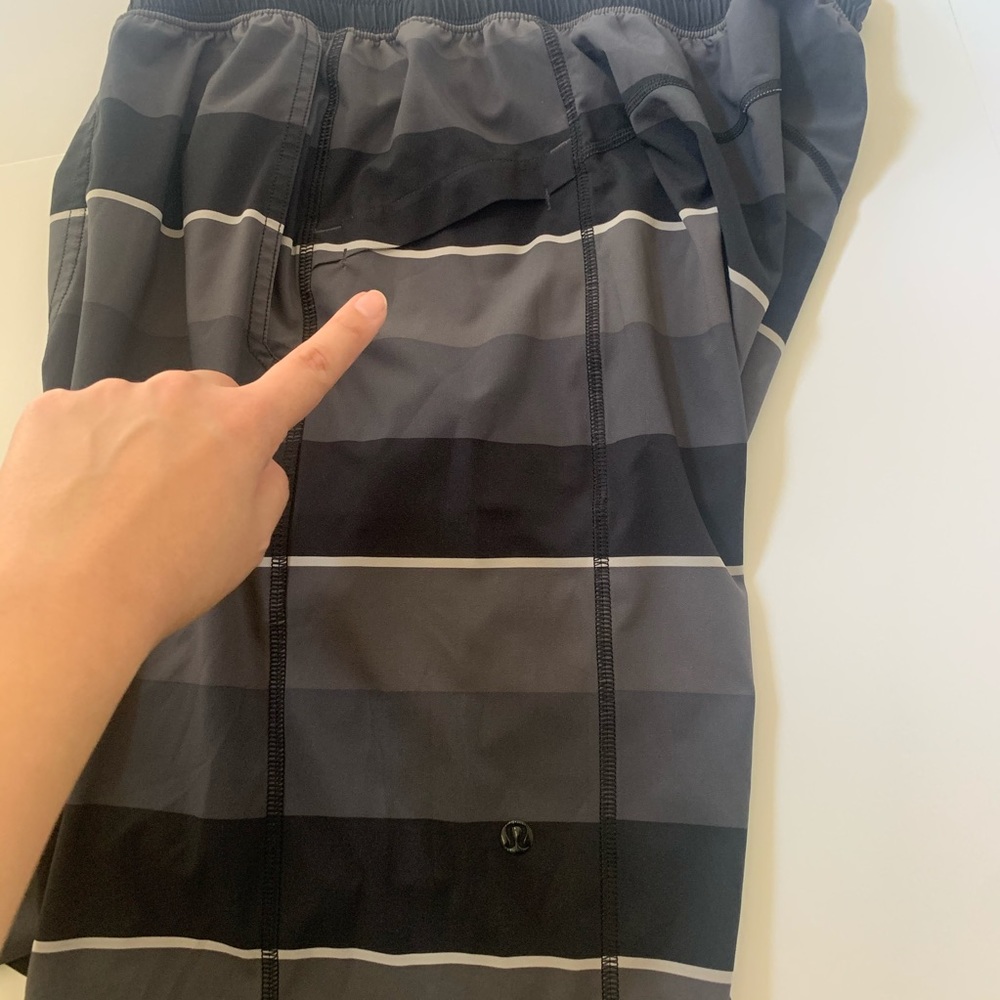 LULULEMON black grey shorts - Picture 6 of 8